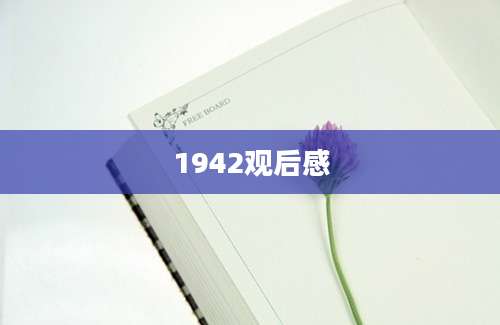 1942观后感