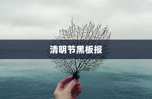 清明节黑板报