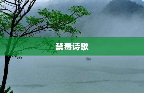 禁毒诗歌