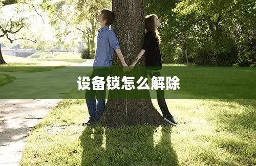 设备锁怎么解除
