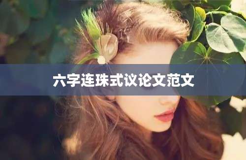 六字连珠式议论文范文