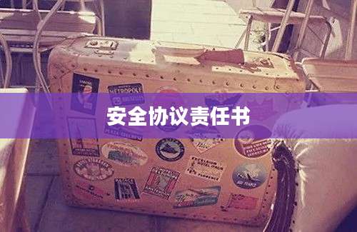 安全协议责任书