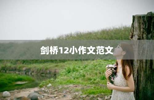 剑桥12小作文范文