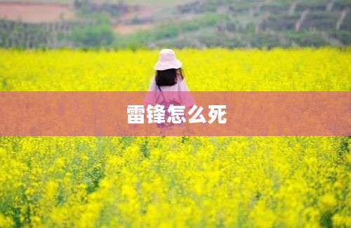 雷锋怎么死