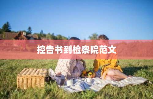控告书到检察院范文