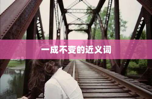 一成不变的近义词