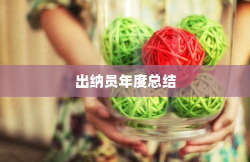 出纳员年度总结