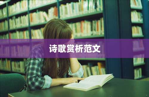 诗歌赏析范文