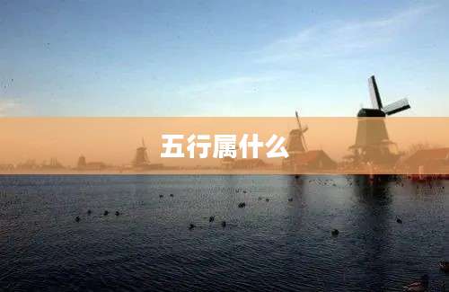 五行属什么