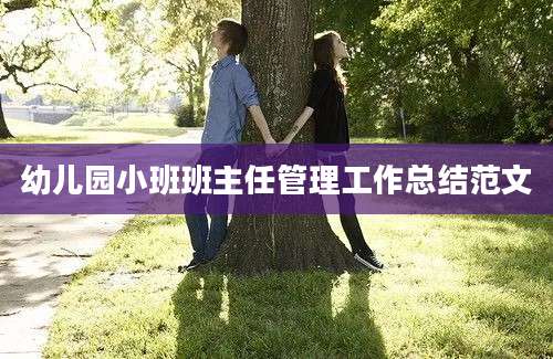 幼儿园小班班主任管理工作总结范文
