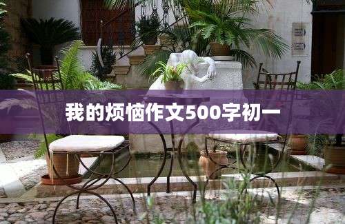 我的烦恼作文500字初一