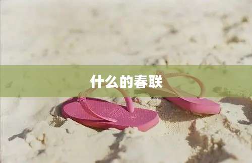 什么的春联