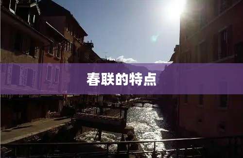 春联的特点