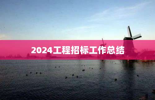 2024工程招标工作总结