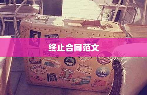 终止合同范文