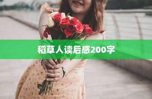稻草人读后感200字