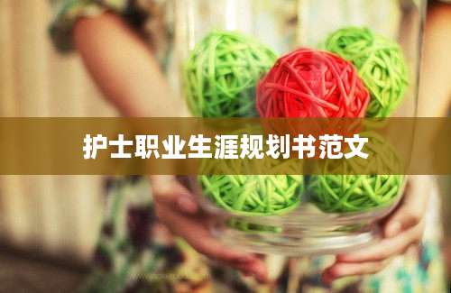 护士职业生涯规划书范文