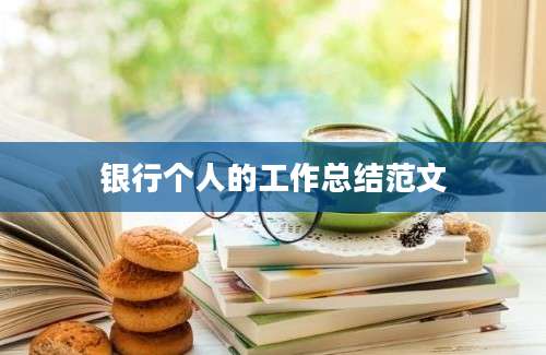 银行个人的工作总结范文