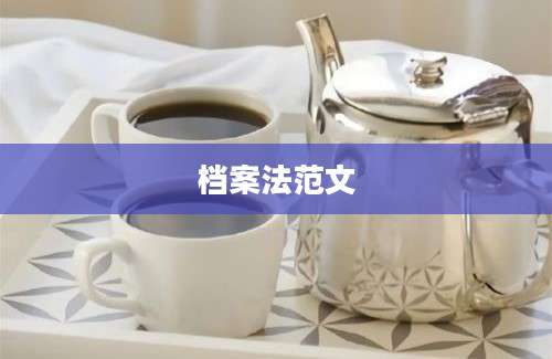 档案法范文