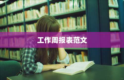 工作周报表范文