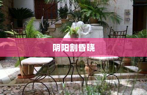 阴阳割昏晓
