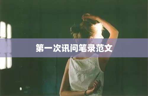 第一次讯问笔录范文