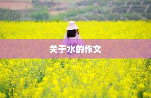 关于水的作文