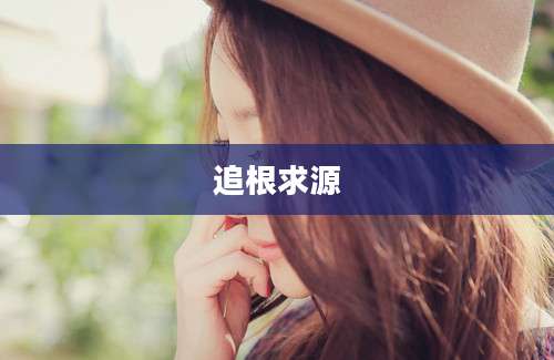 追根求源