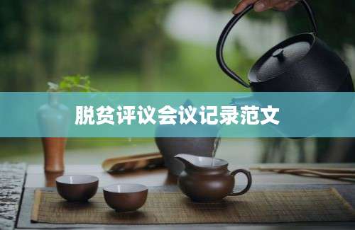 脱贫评议会议记录范文