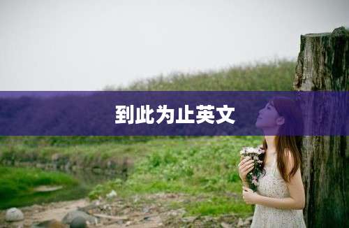 到此为止英文