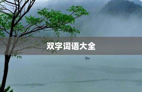 双字词语大全