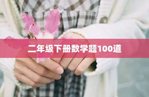 二年级下册数学题100道