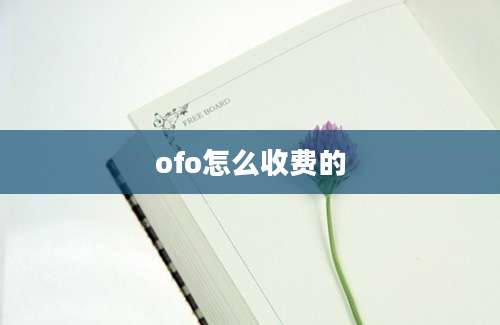 ofo怎么收费的