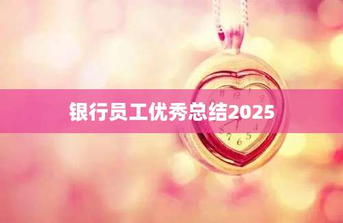 银行员工优秀总结2025