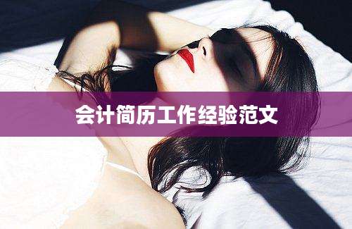 会计简历工作经验范文
