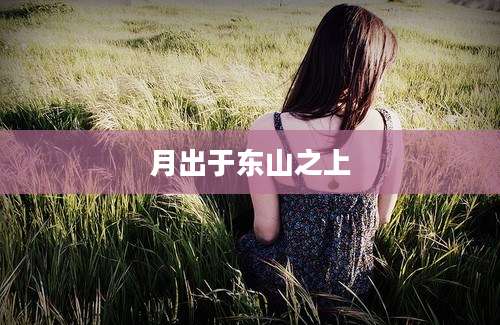 月出于东山之上