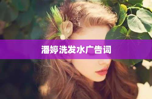 潘婷洗发水广告词