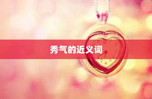秀气的近义词
