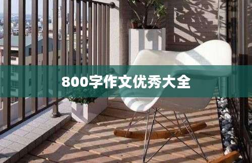 800字作文优秀大全