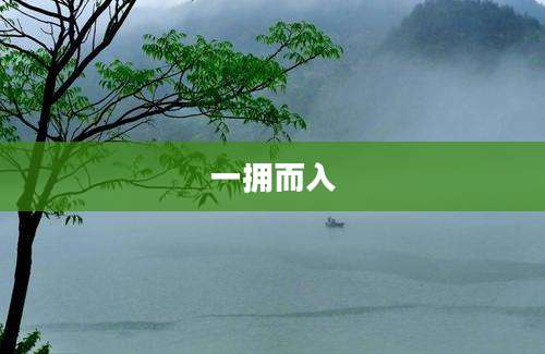 一拥而入