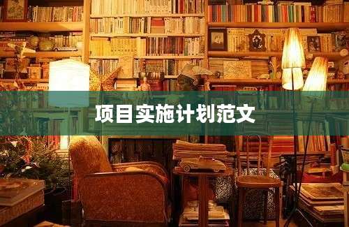 项目实施计划范文