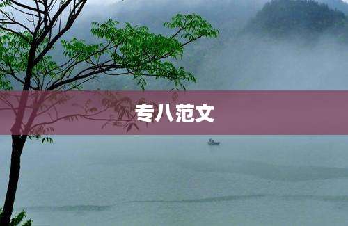 专八范文