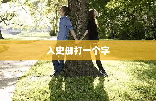 入史册打一个字