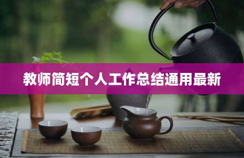 教师简短个人工作总结通用最新