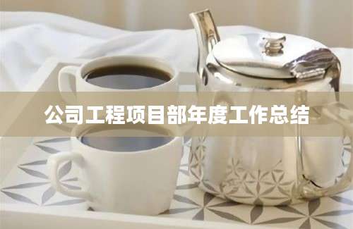 公司工程项目部年度工作总结