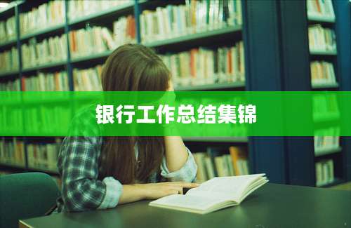 银行工作总结集锦