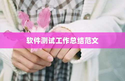 软件测试工作总结范文