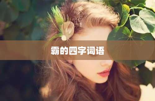 霸的四字词语
