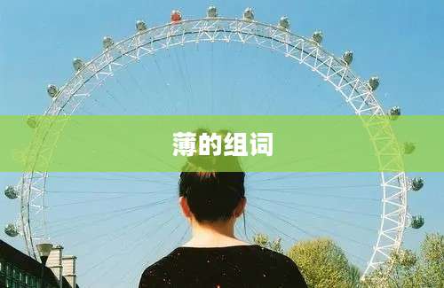 薄的组词