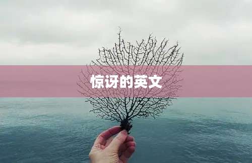 惊讶的英文